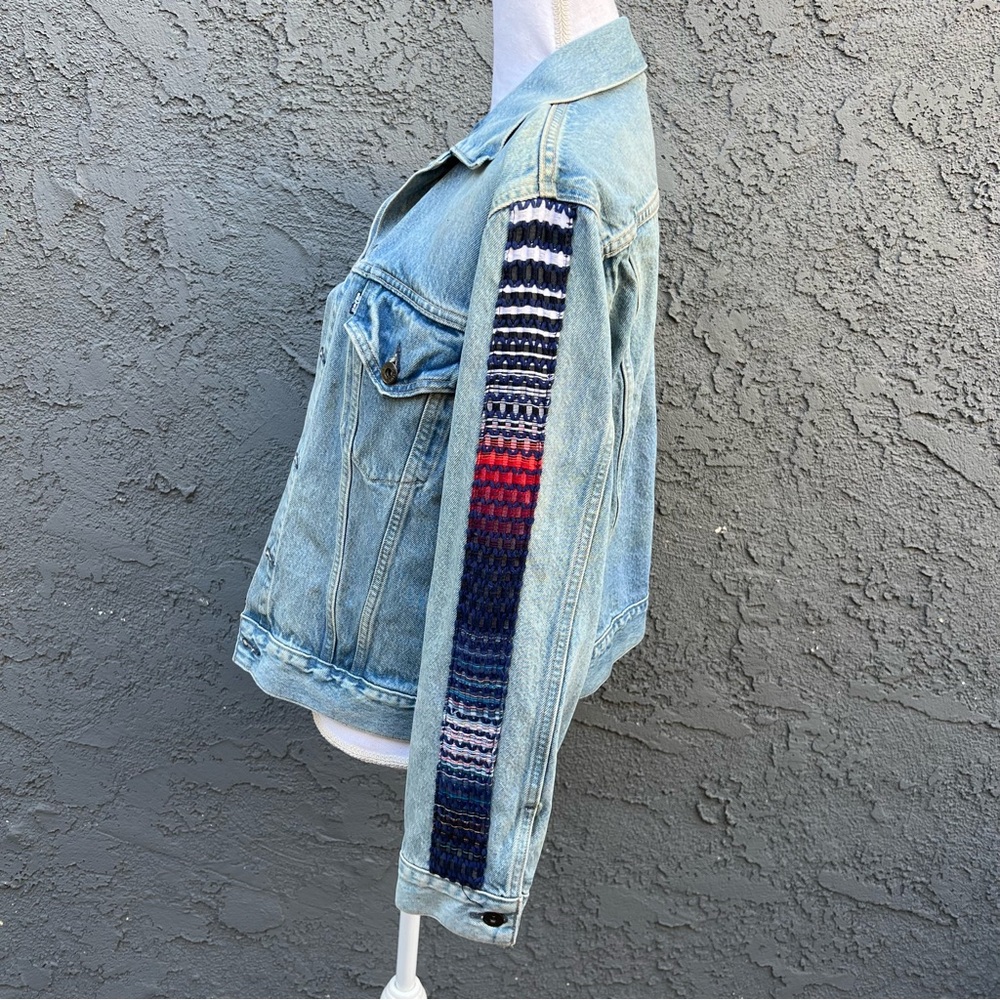 Levi's Made & Crafted Embroidered Trucker Jacket Size L - Picture 2 of 11